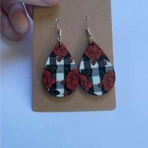 Handmade wooden earrings